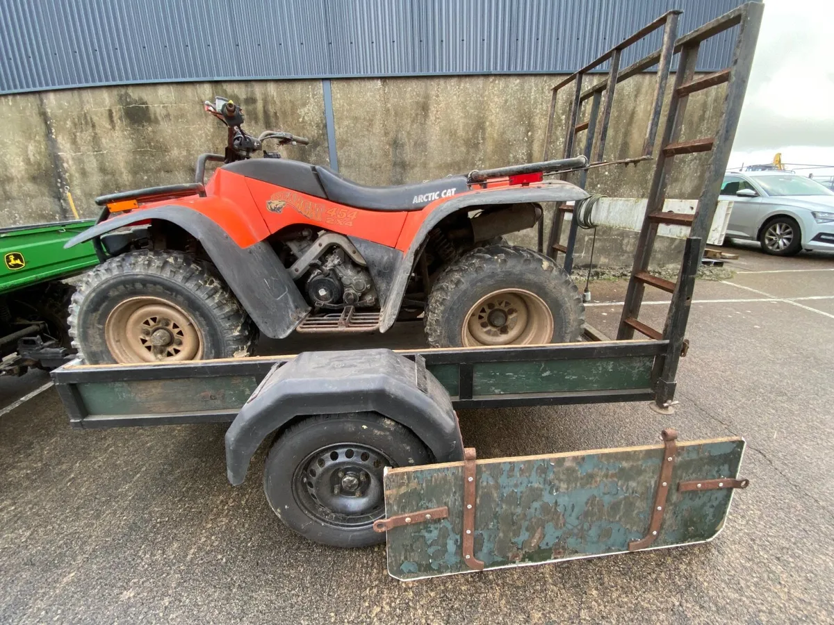 Arctic Cat Quad, 454 2WD Bearcat and Trailer - Image 3