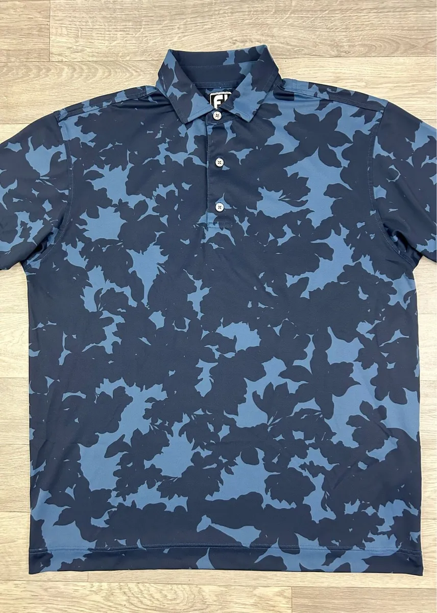 FootJoy FJ Patterned Golf Polo Shirt Mens XL - Image 2