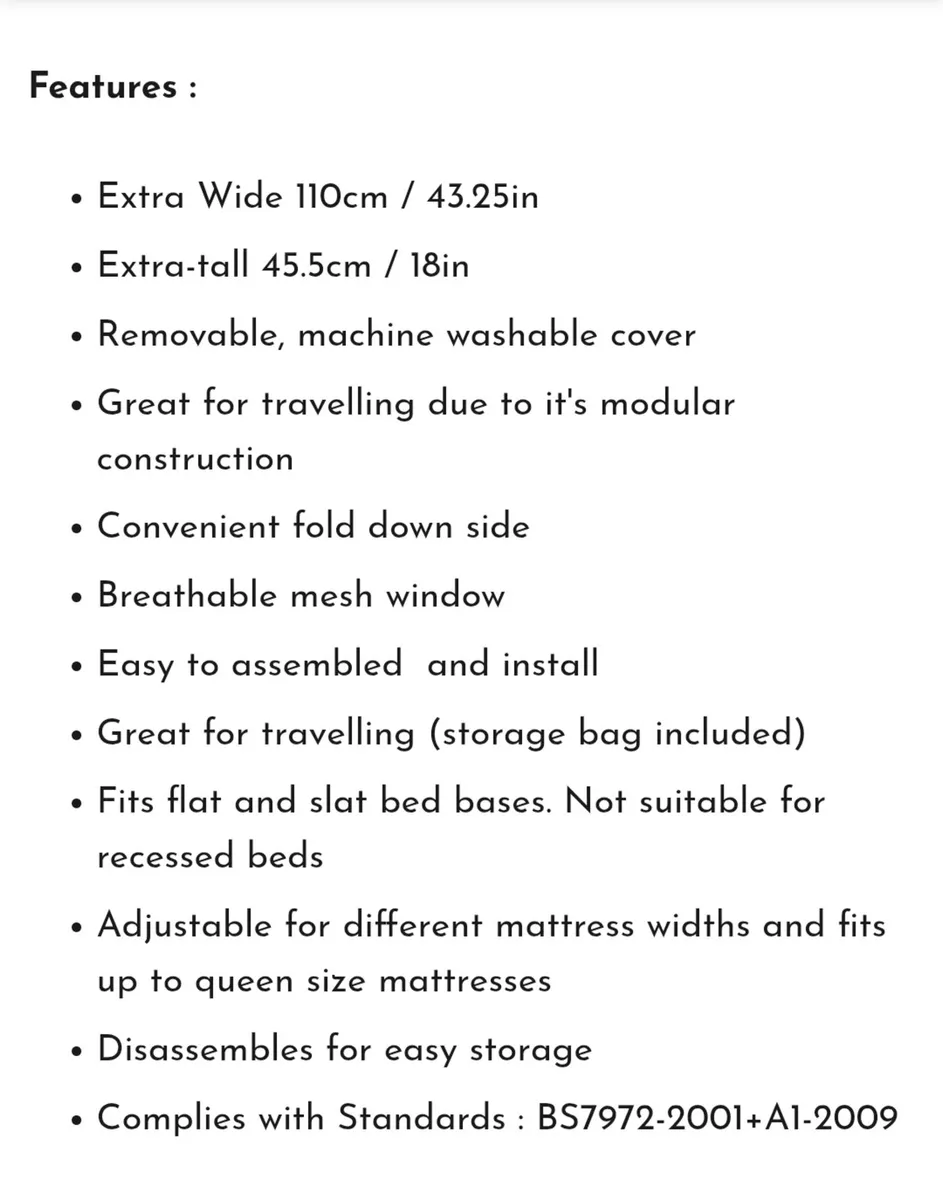 Toddler safety Rail - Image 3