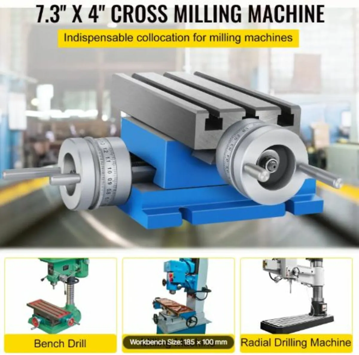 Milling Machine Worktable Cross Slide Table 10.2 - Image 2