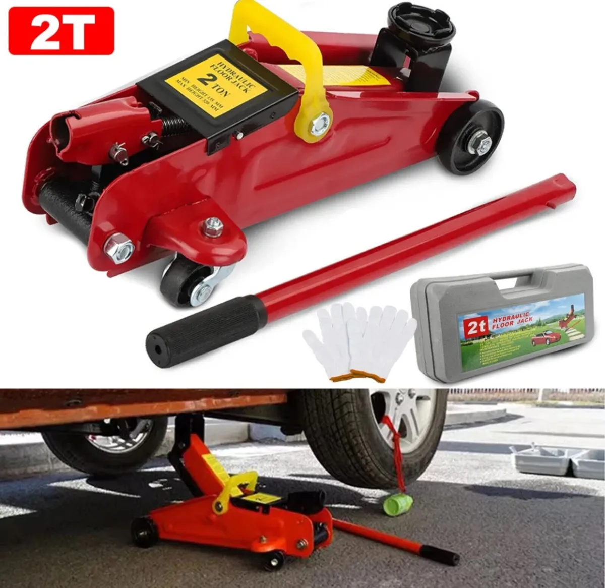 NEW 2 Ton Tonne Hydraulic Trolley Floor Jack - Image 1