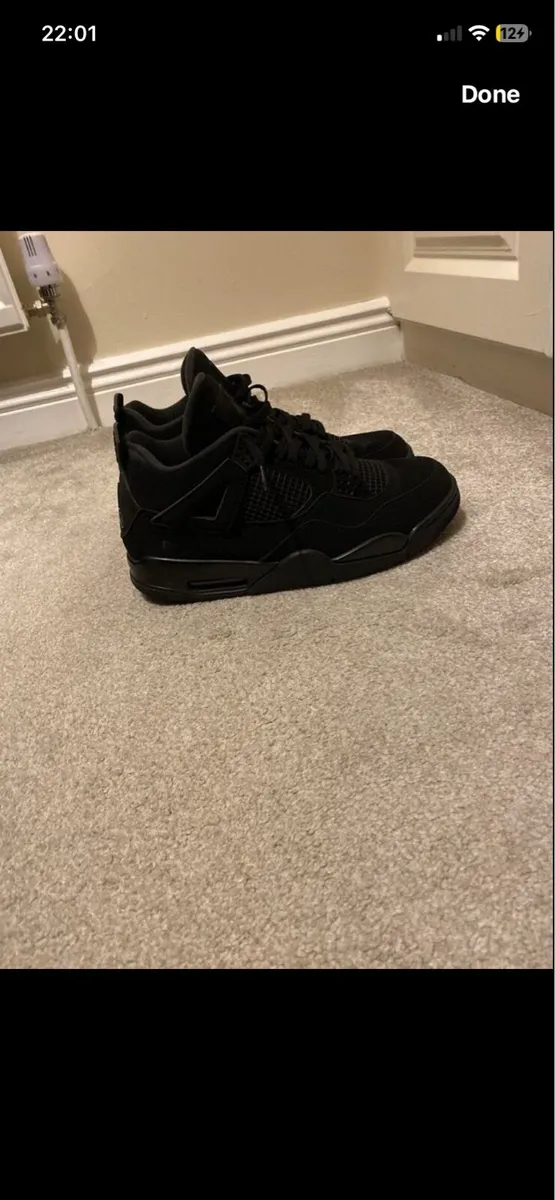 Jordan 4s Black cats - Image 1