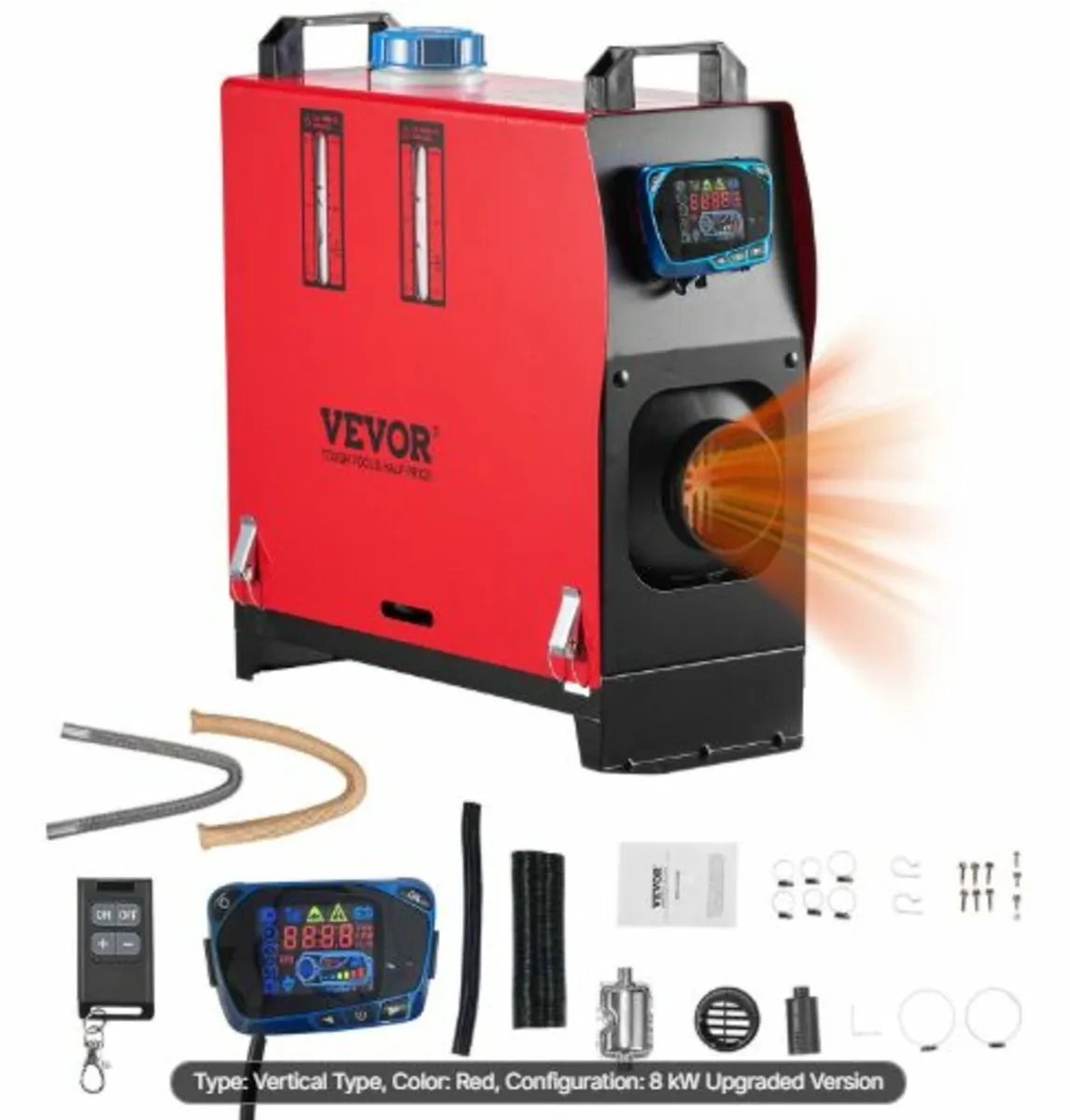 Diesel Air Heater, 12-24V 8KW, Fast Heating Diesel - Image 1