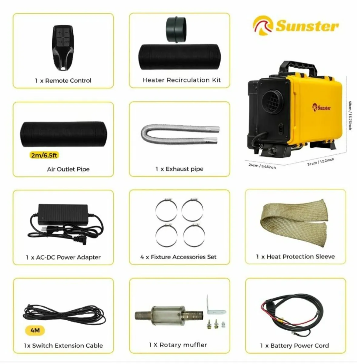 Toolbox style Heater with Power Supply, Timer, BT - Image 3