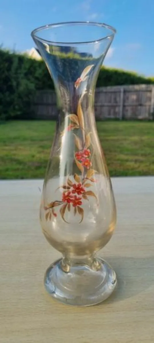 Hand-painted glass vase - Image 3