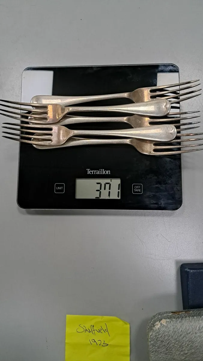 Sterling silver dinner forks - 5 off - Image 1