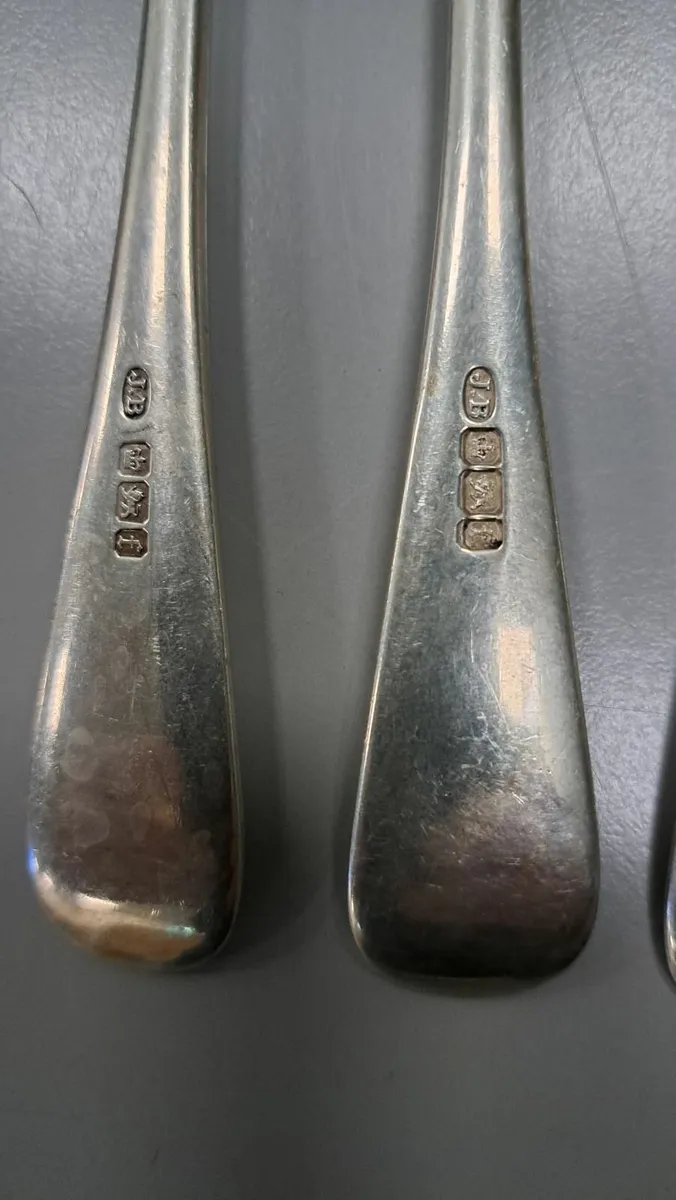 Sterling silver dinner forks - 5 off - Image 2