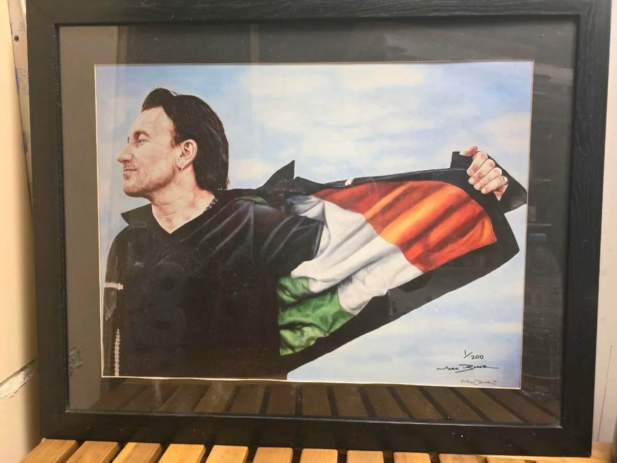 Mark Baker print 1/200 "Patriotic Bono" - Image 1