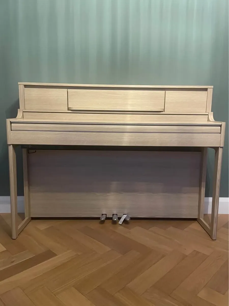 Roland LX5 digital upright piano in light oak - Image 2