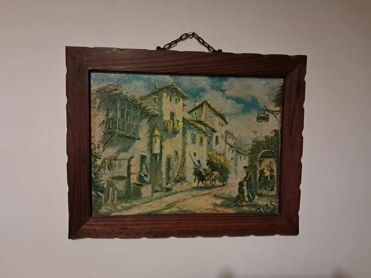 Beautifully Framed Spanish Painting - Image 1