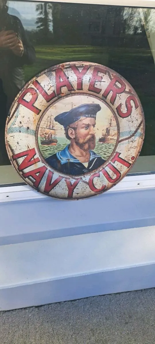 Large Players  metal sign