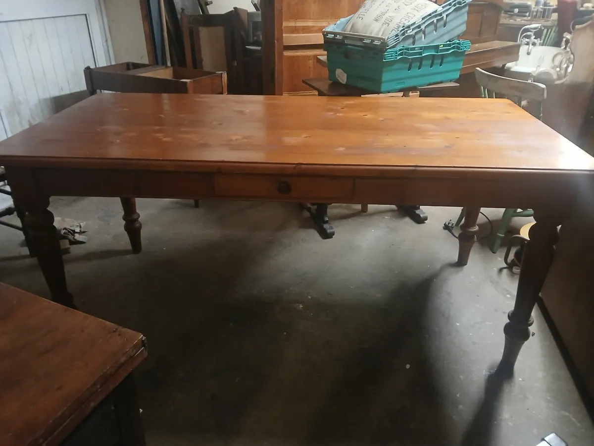 old pine farmhouse table