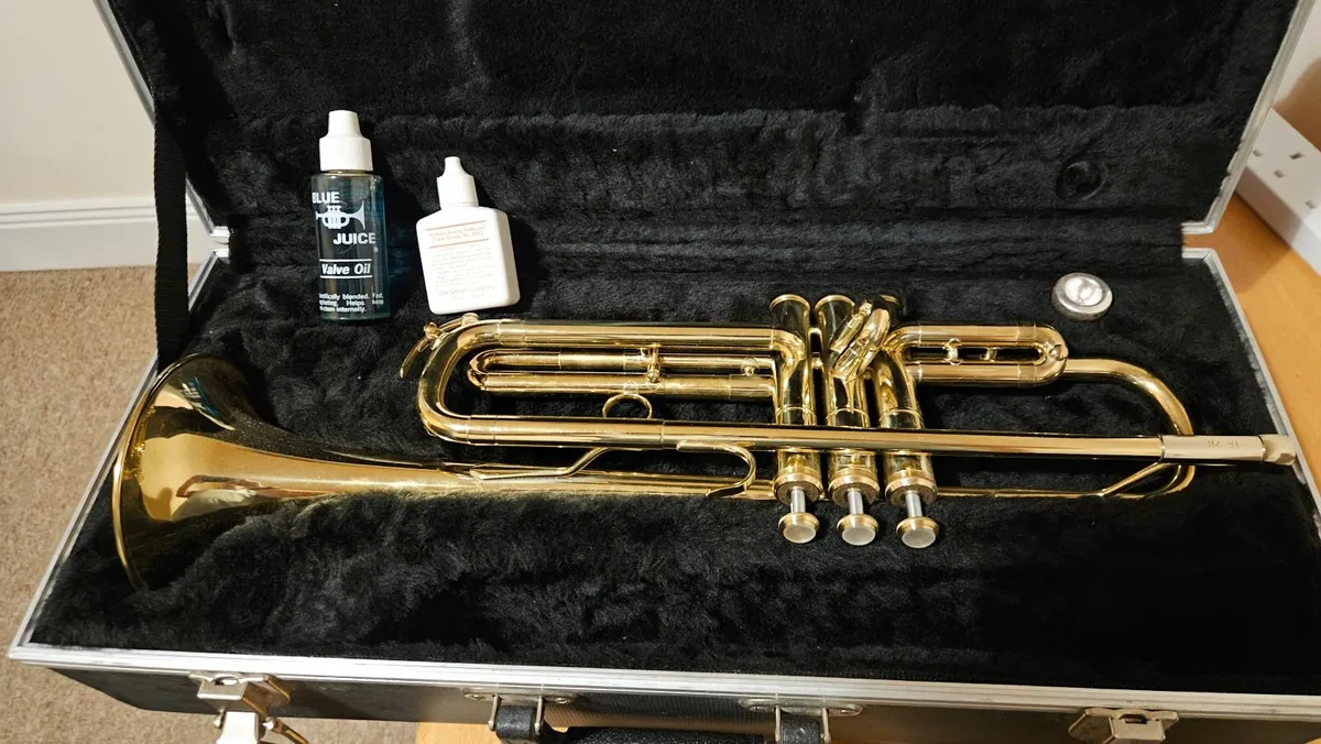 Amati Brass TR211 laquered Brass Trumpet - Image 1