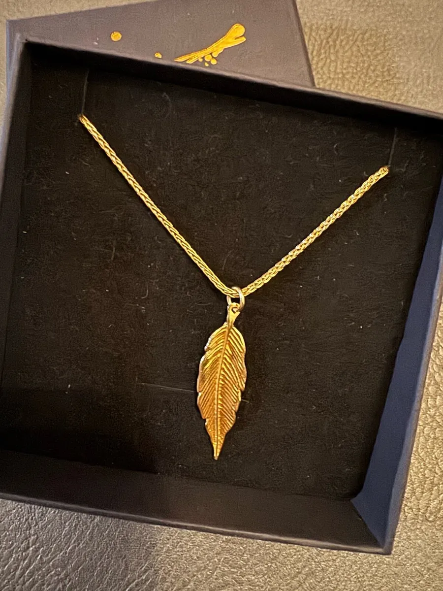 Gold plated sterling silver necklace
