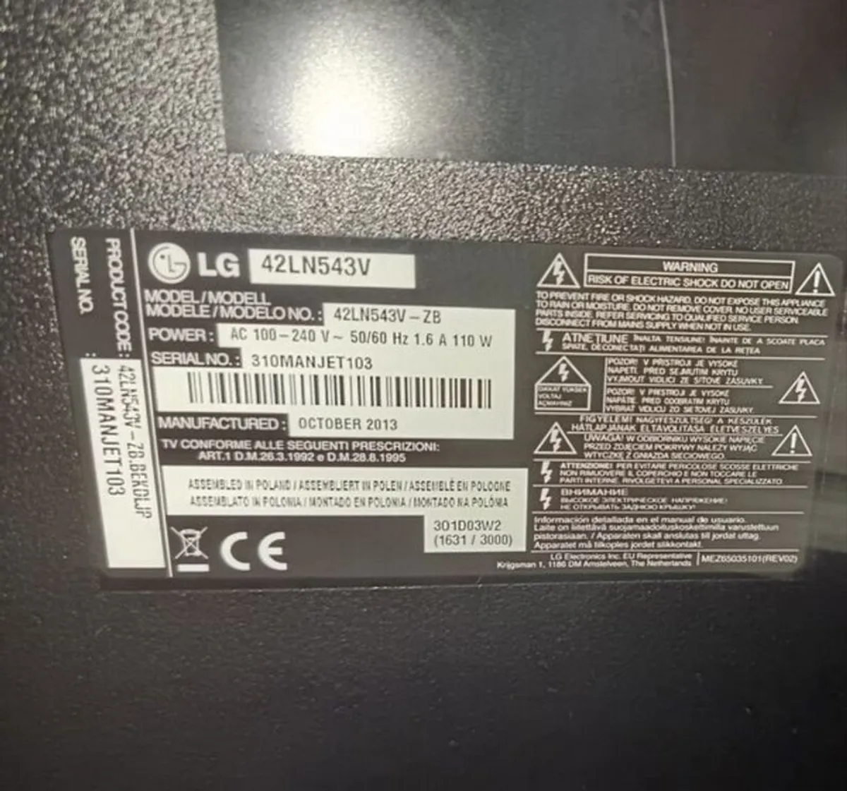 LG TV 43inch - Image 2