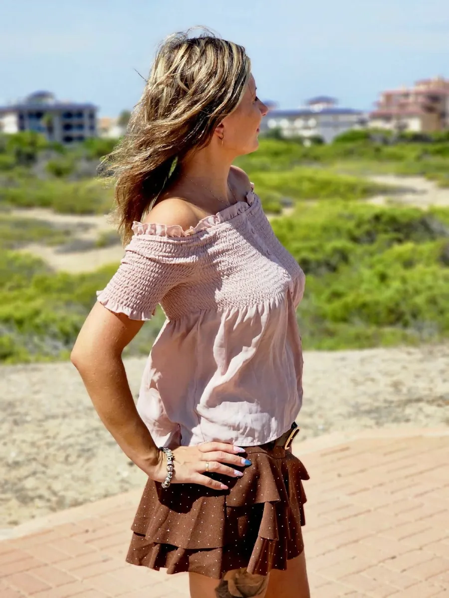 Stylish Off-the-Shoulder Blouse - Image 1