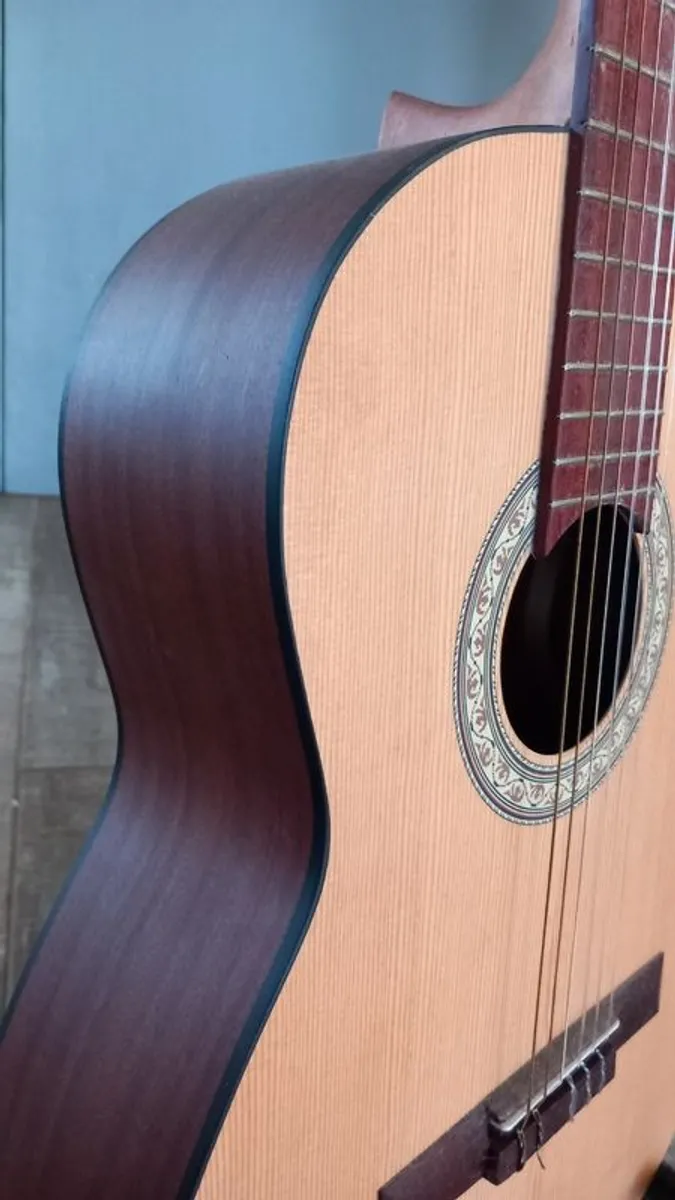 Acoustic 3/4 size Guitar and hard cover case - Image 3