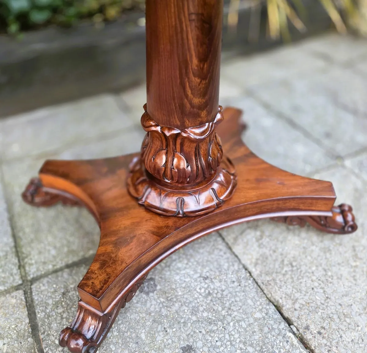 Victorian Fold Over Card Table- Circa 1850 - Image 4