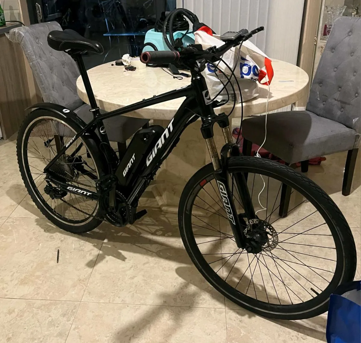 ADULTS GIANT ATX ELECTRIC BIKE 20" FRAME HYDRAULIC - Image 1