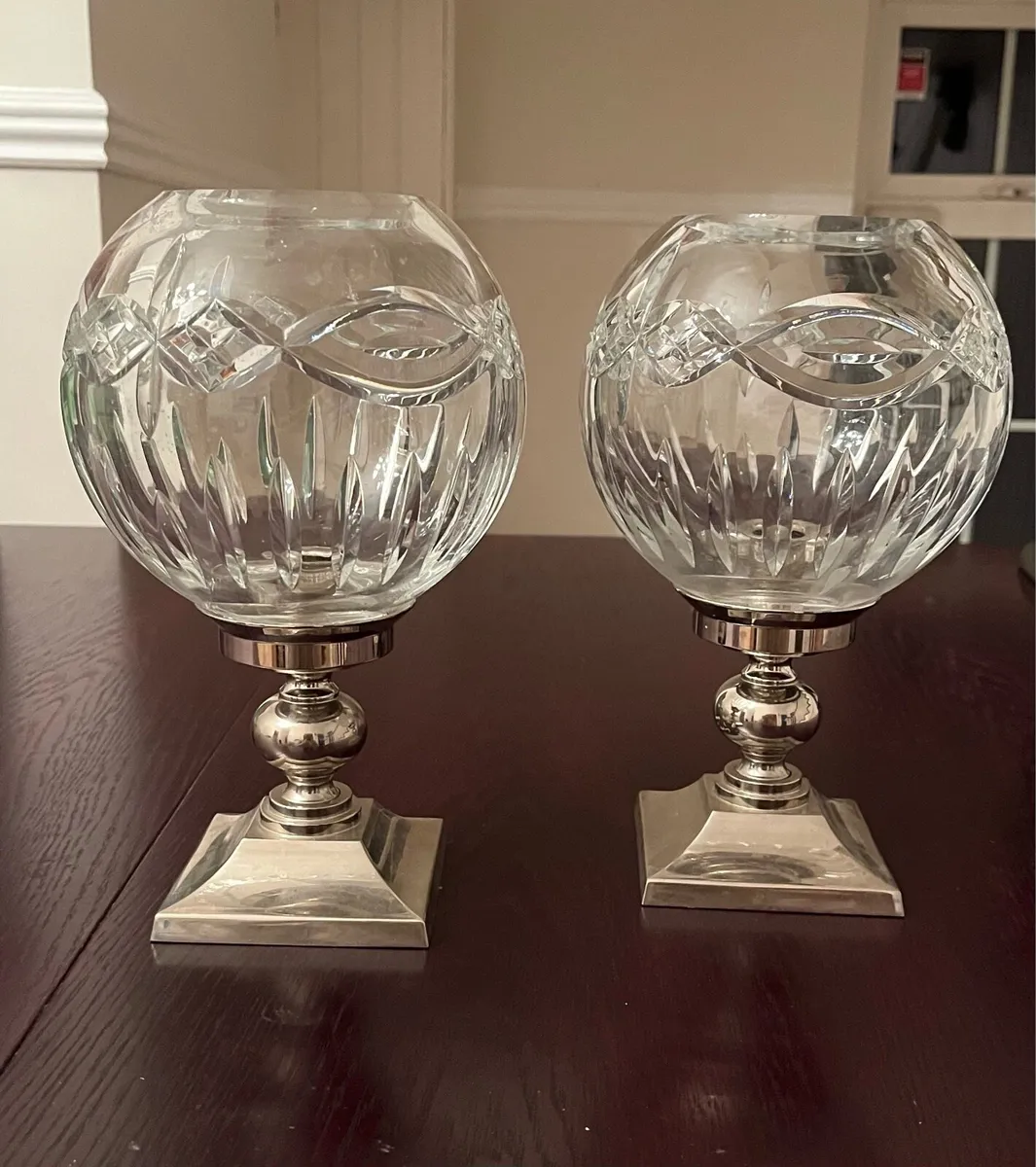 Waterford glass candle holders - Image 2