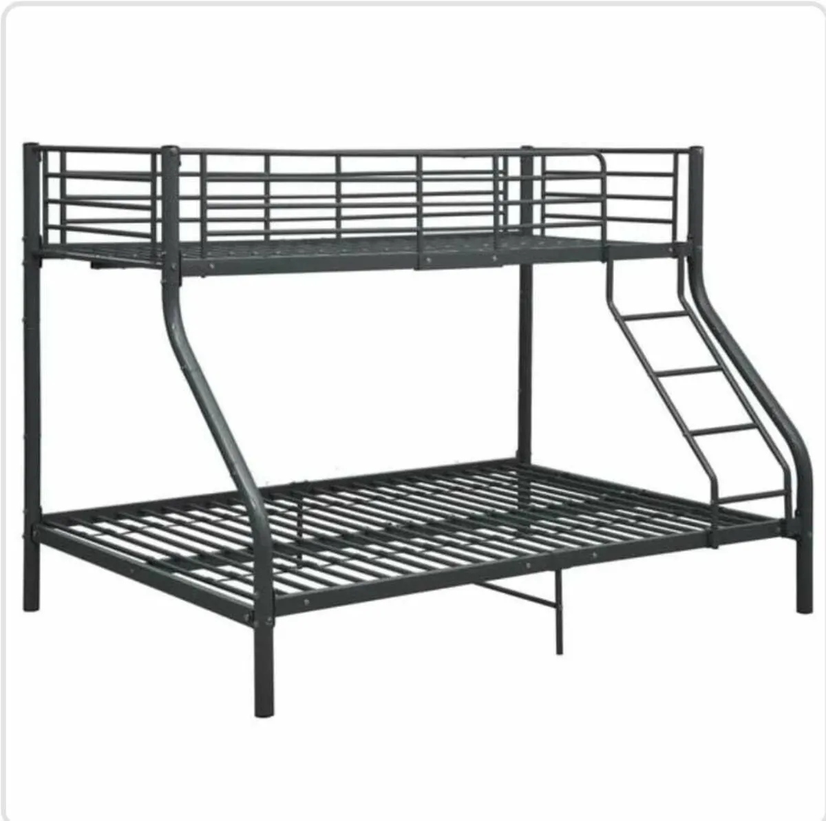Metal Bunk Bed /Double & Single /with Mattresses - Image 2