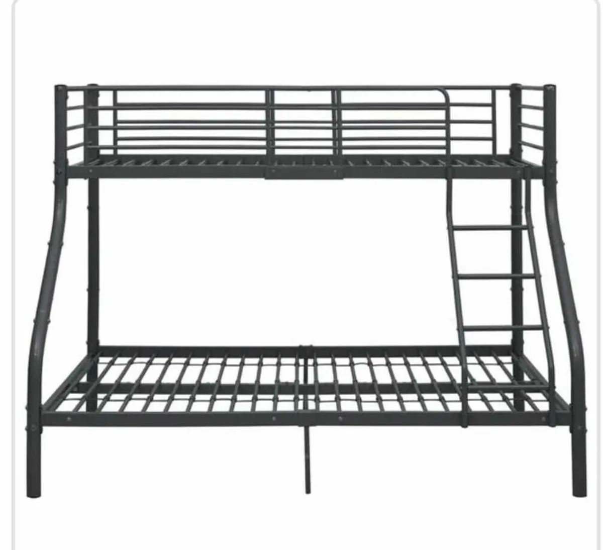 Metal Bunk Bed /Double & Single /with Mattresses - Image 3