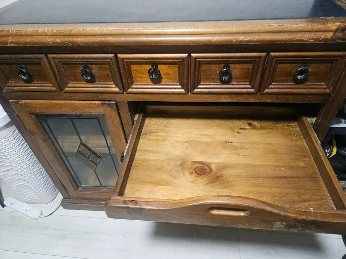 Solid Wooden Sideboard / Wine Cabinet
3 - Image 2