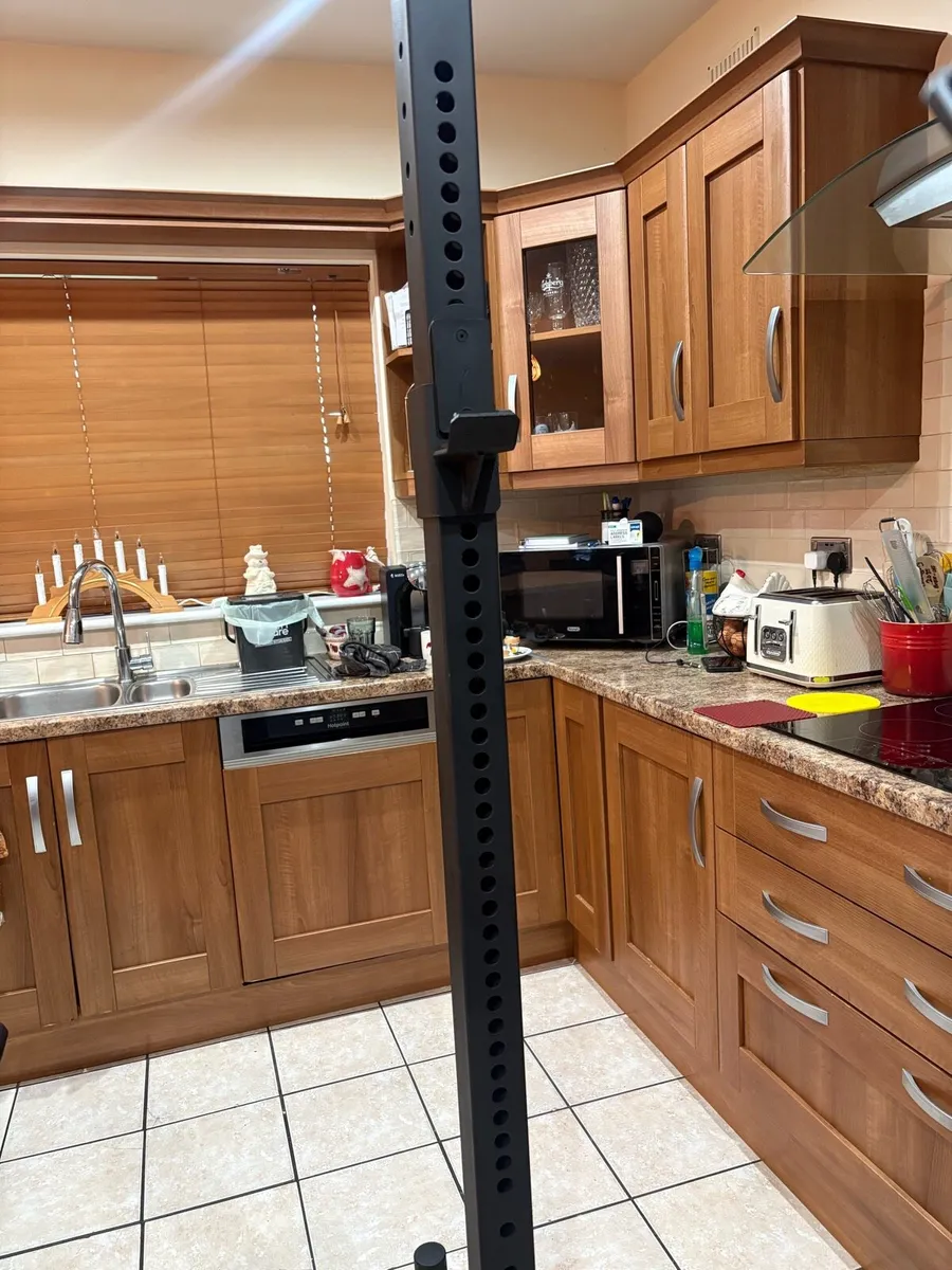 OLYMPIC WEIGHTLIFTING SET WITH HEAVY DUTY RACKS!!! - Image 4