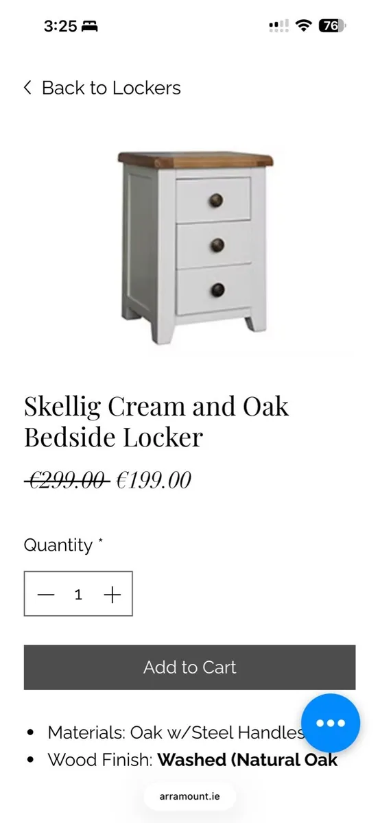 Oak Bedside Lockers - Image 3