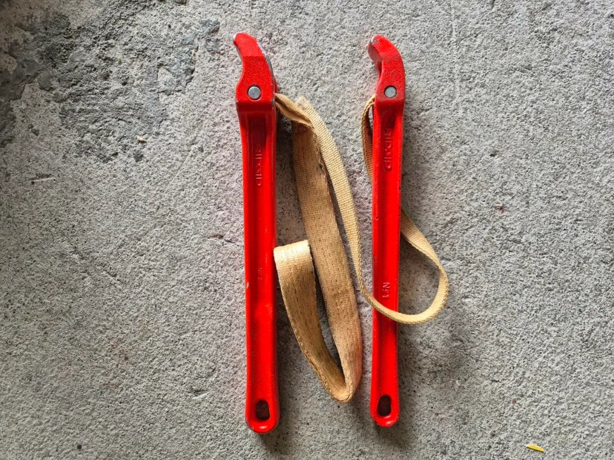 Ridgid strap wrench.