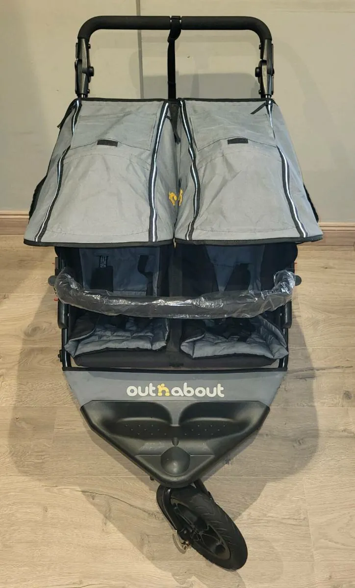 Out n About Grey Double nipper V4 Buggy - Image 1