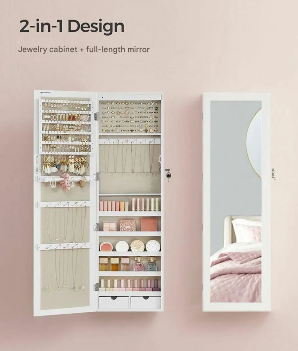 New Jewelry Cabinet Wall Storage - FREE P&P - Image 3