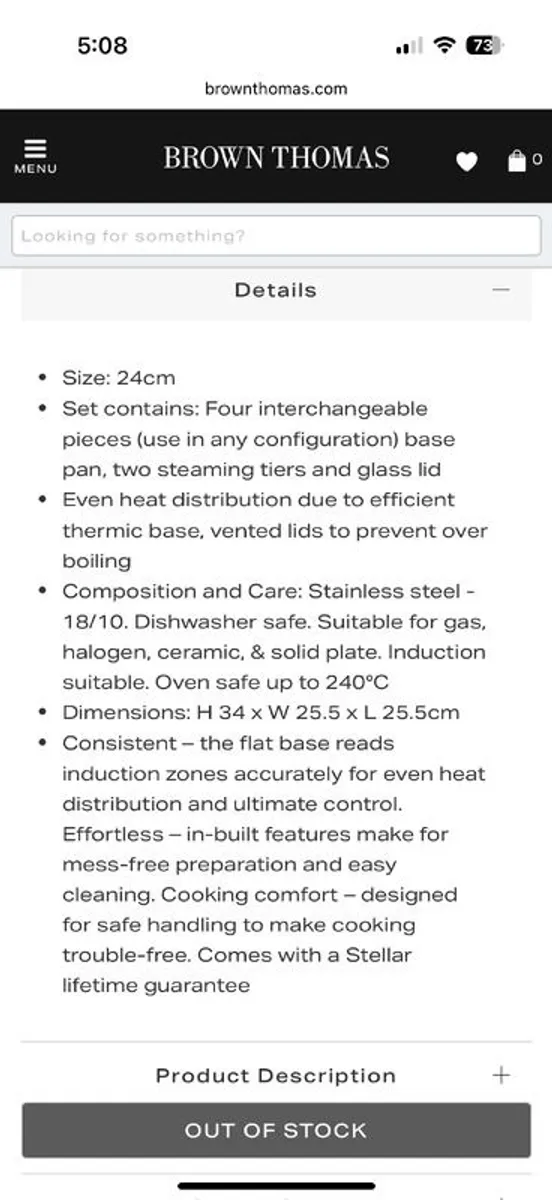 STELLAR 3 Tier Steamer & 30cm Rocktanium non stick Wok - BNWT - Image 2