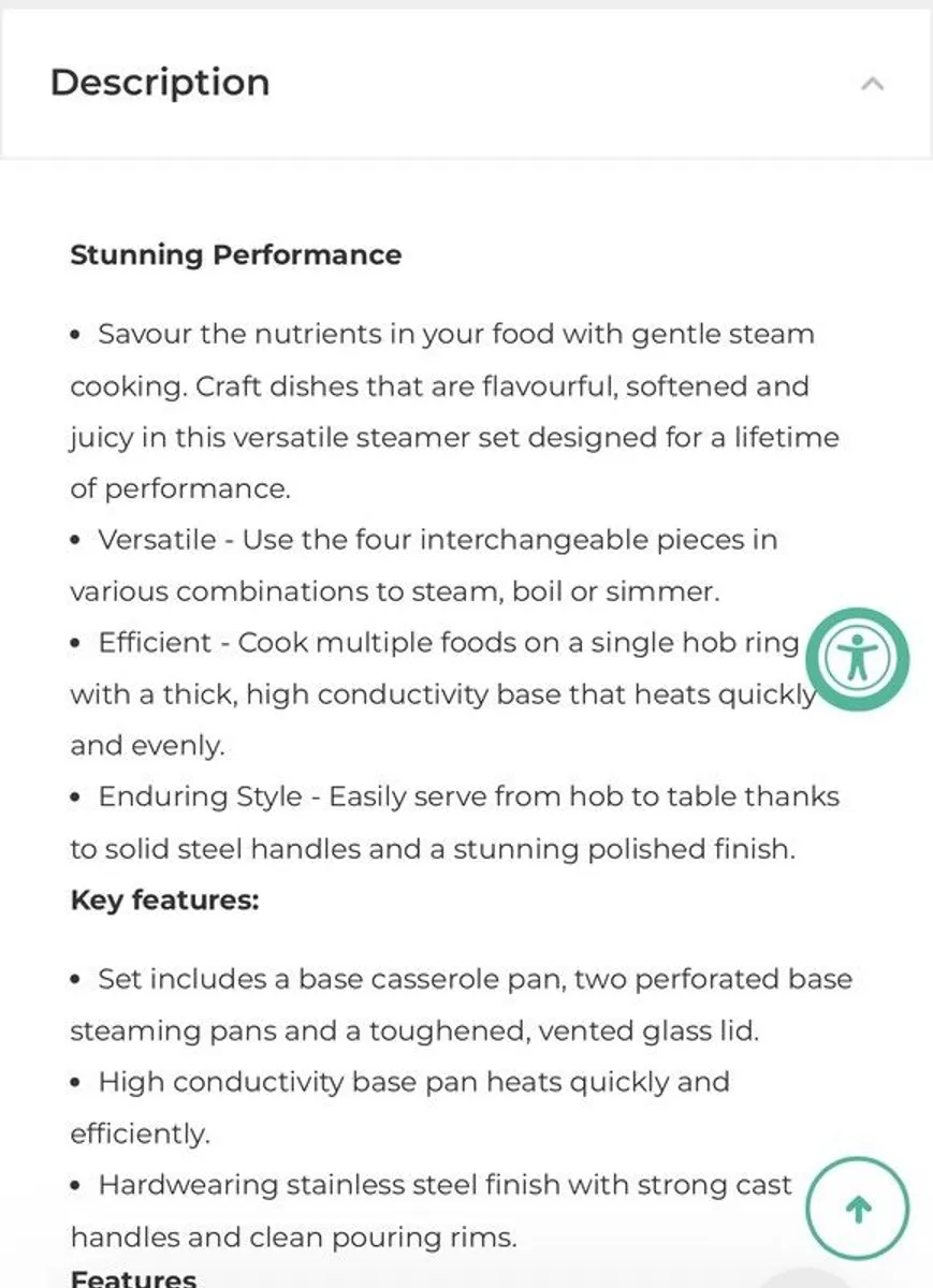 STELLAR 3 Tier Steamer & 30cm Rocktanium non stick Wok - BNWT - Image 3