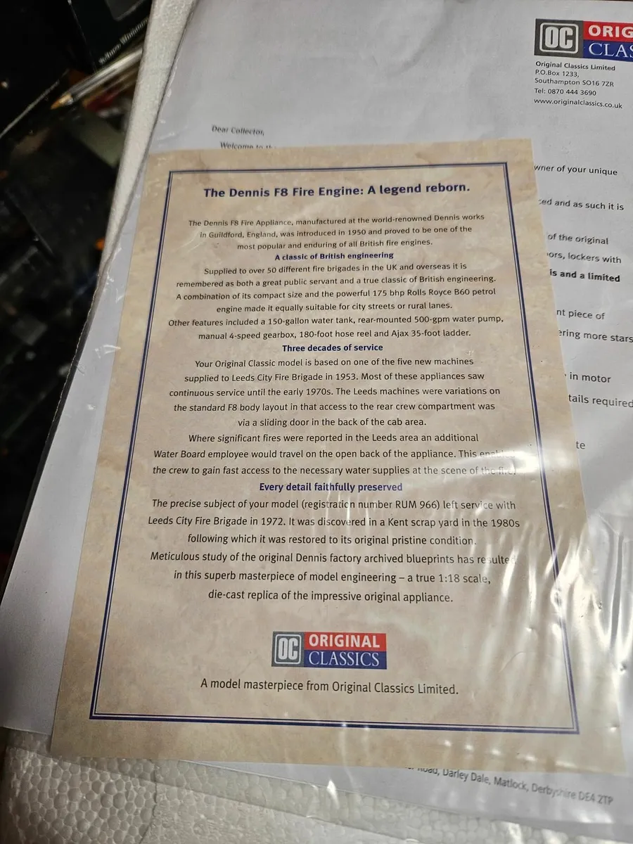 Corgi Fire Engine 1.18 - Image 2