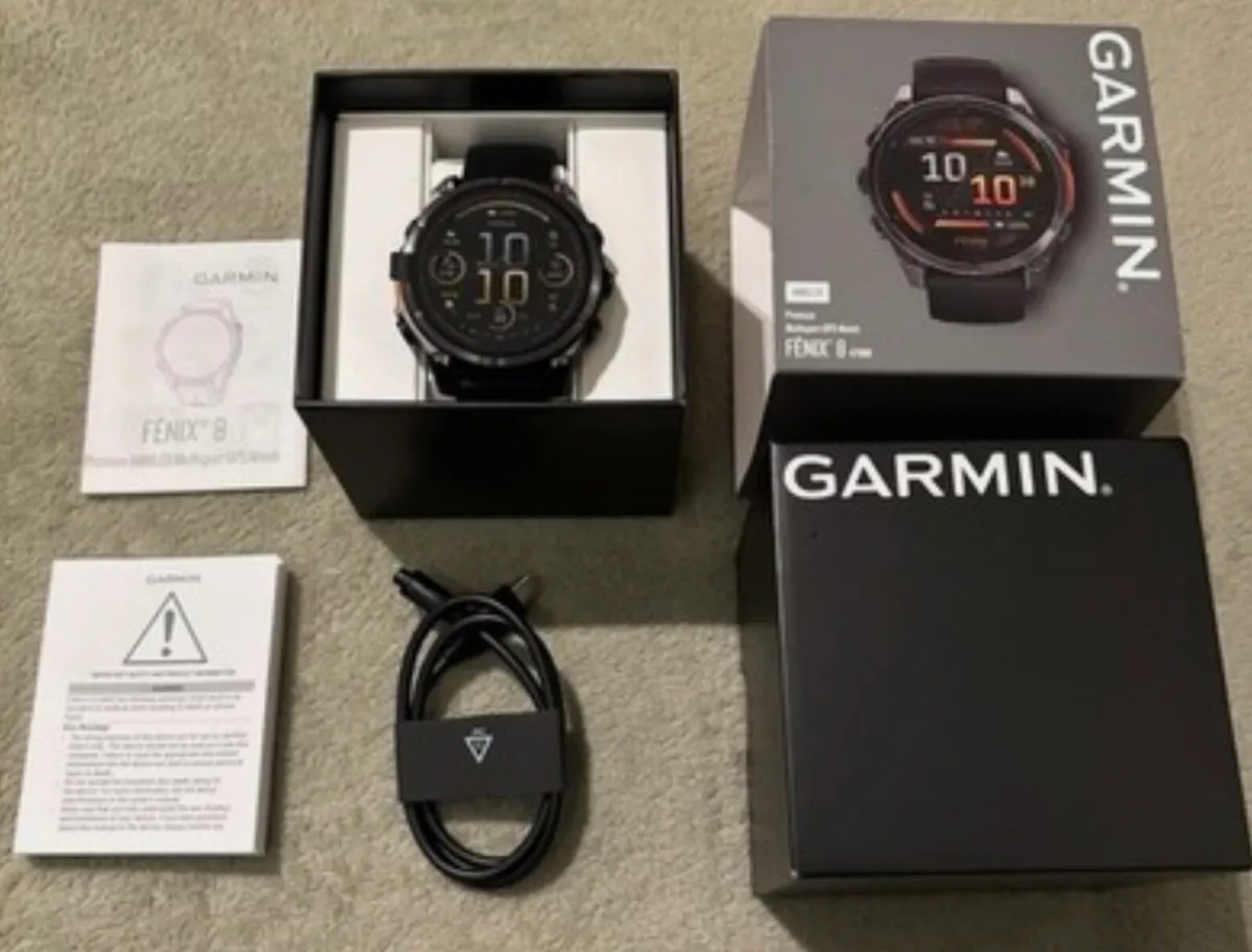 Garmin Fenix 8 - Boxed with Receipt and 2 Warranty - Image 2