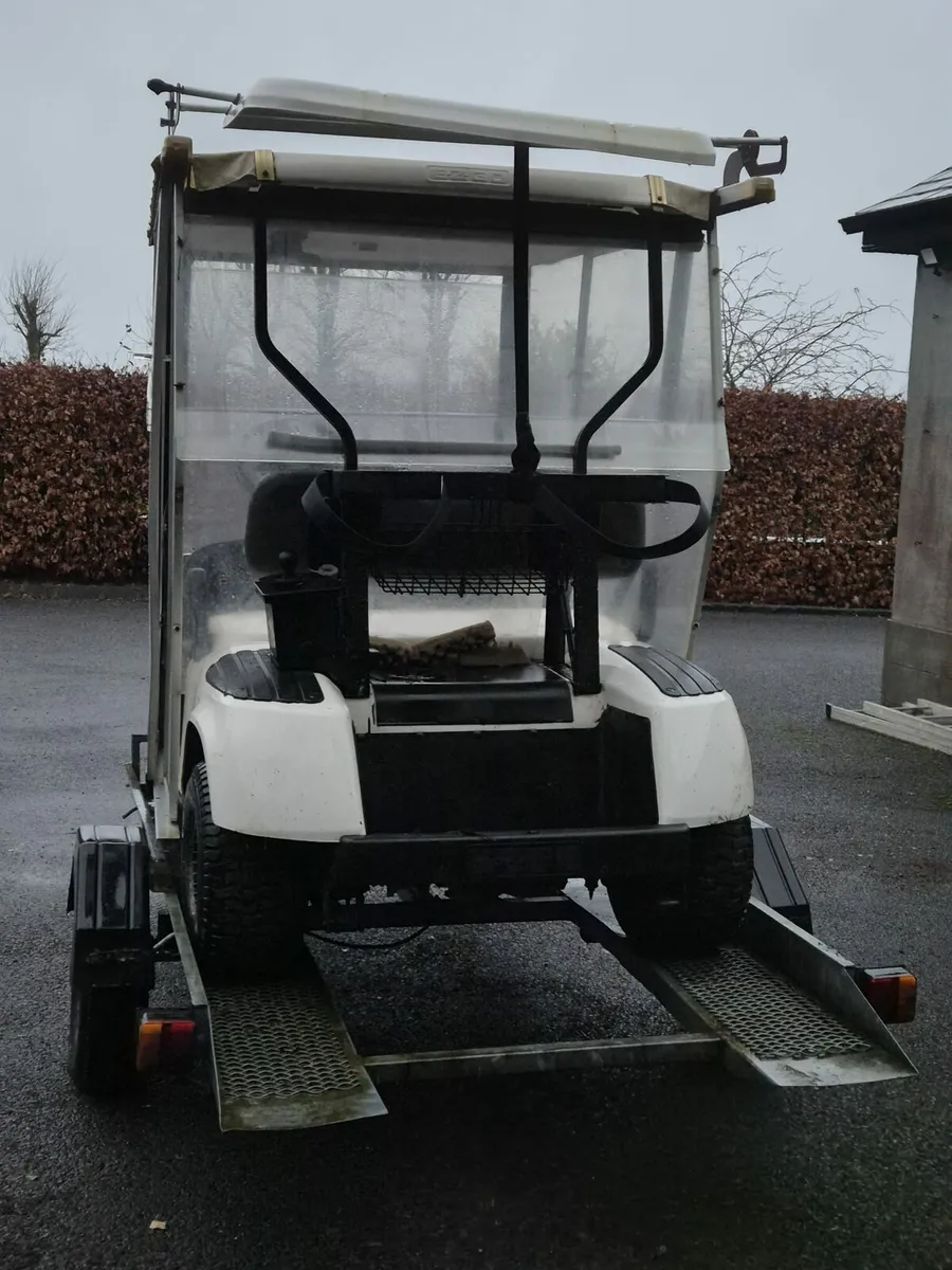 Petrol Golf buggy and trailer - Image 2