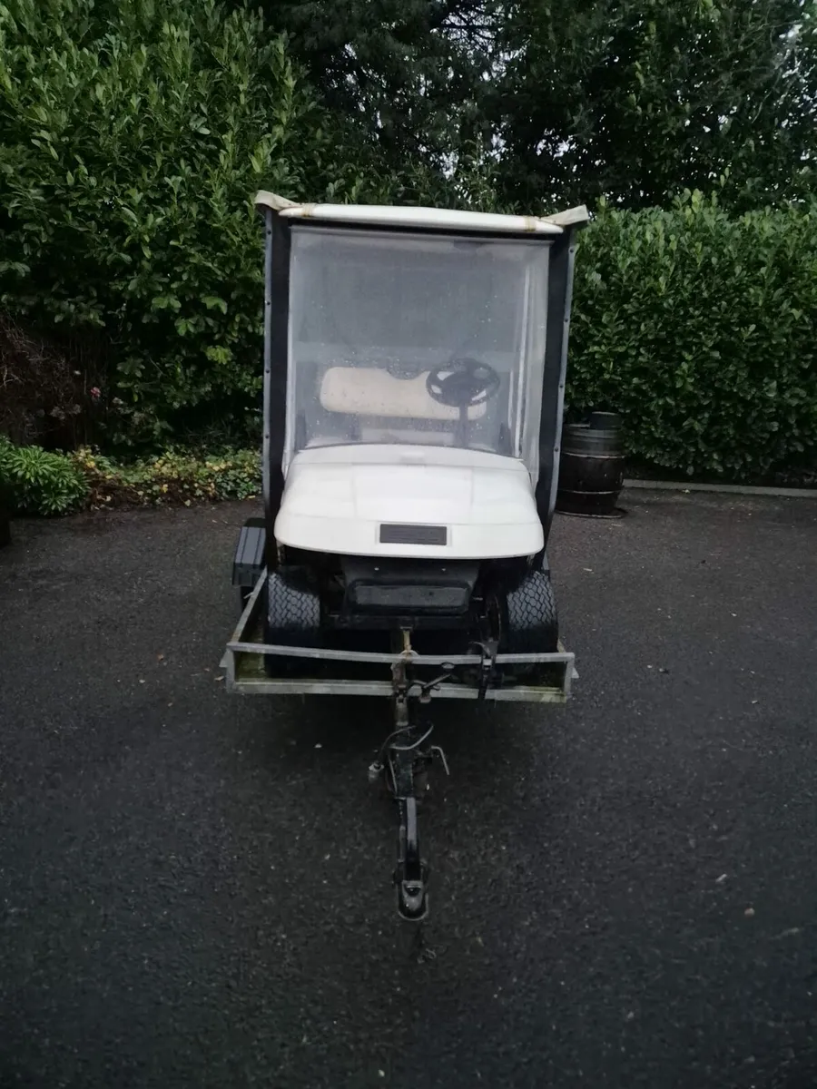 Petrol Golf buggy and trailer - Image 3