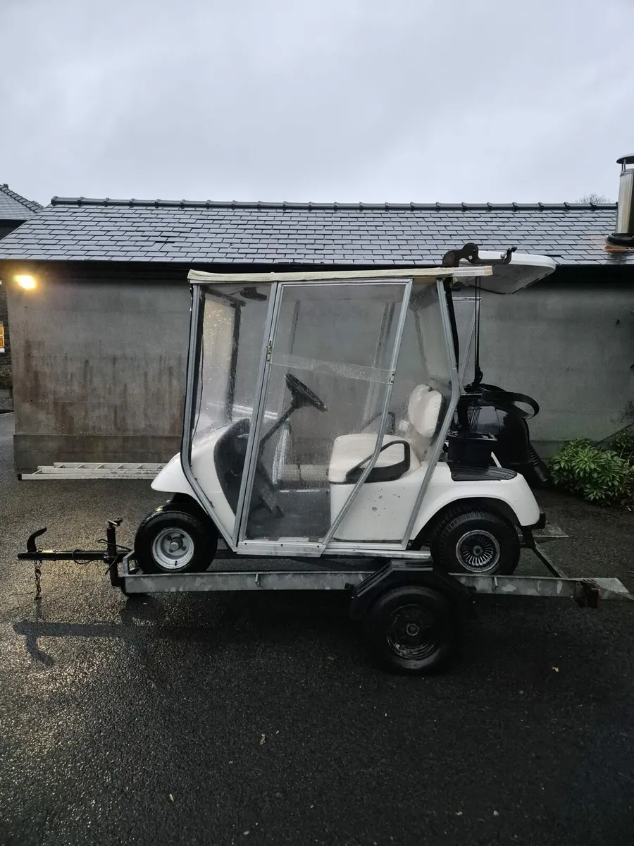 Petrol Golf buggy and trailer - Image 4