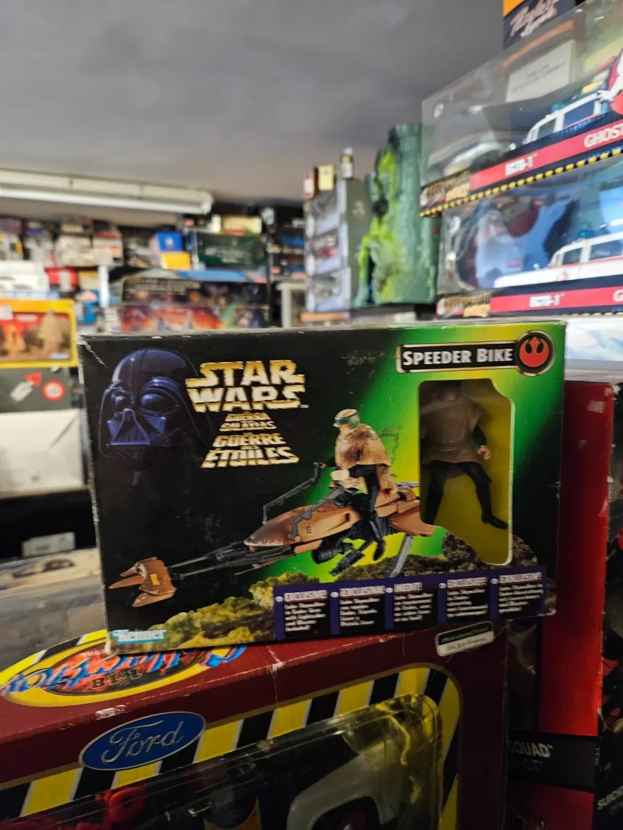 Star Wars POTF2 Luke Skywalker Speeder Bike - Image 1