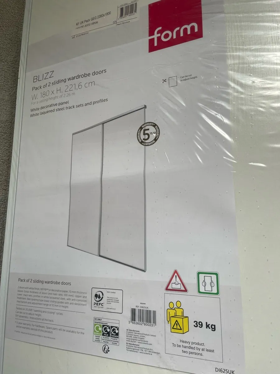 Sliding Wardrobe doors/ kit for sale - Image 3
