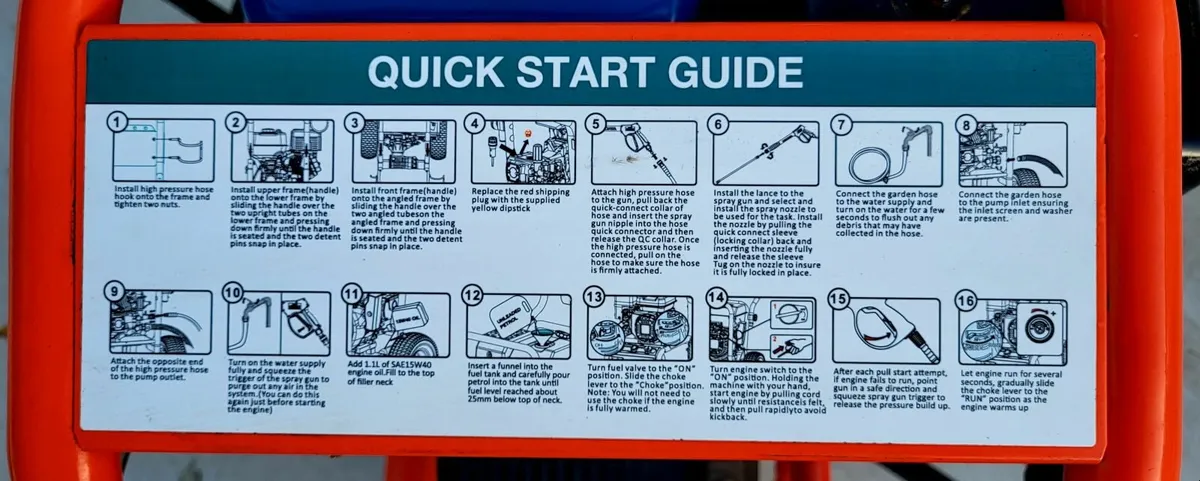Hyundai P1 4200psi 290bar Petrol Pressure Washer - Image 2