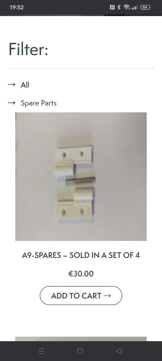 New hinges for image diamond bi fold shower door - Image 1