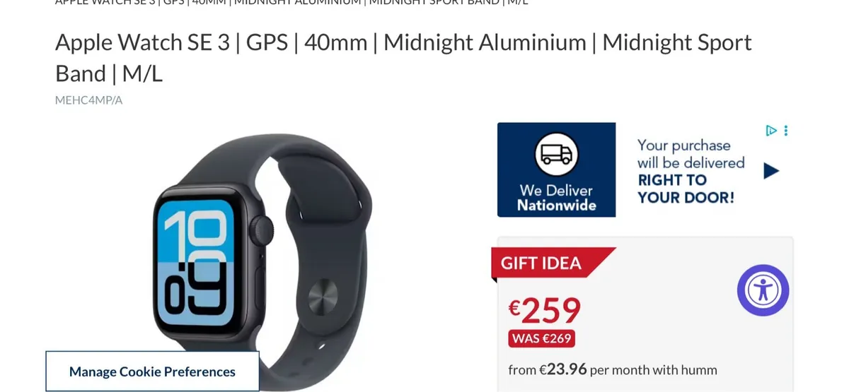 Apple Watch SE3 GPS40mm - Image 1