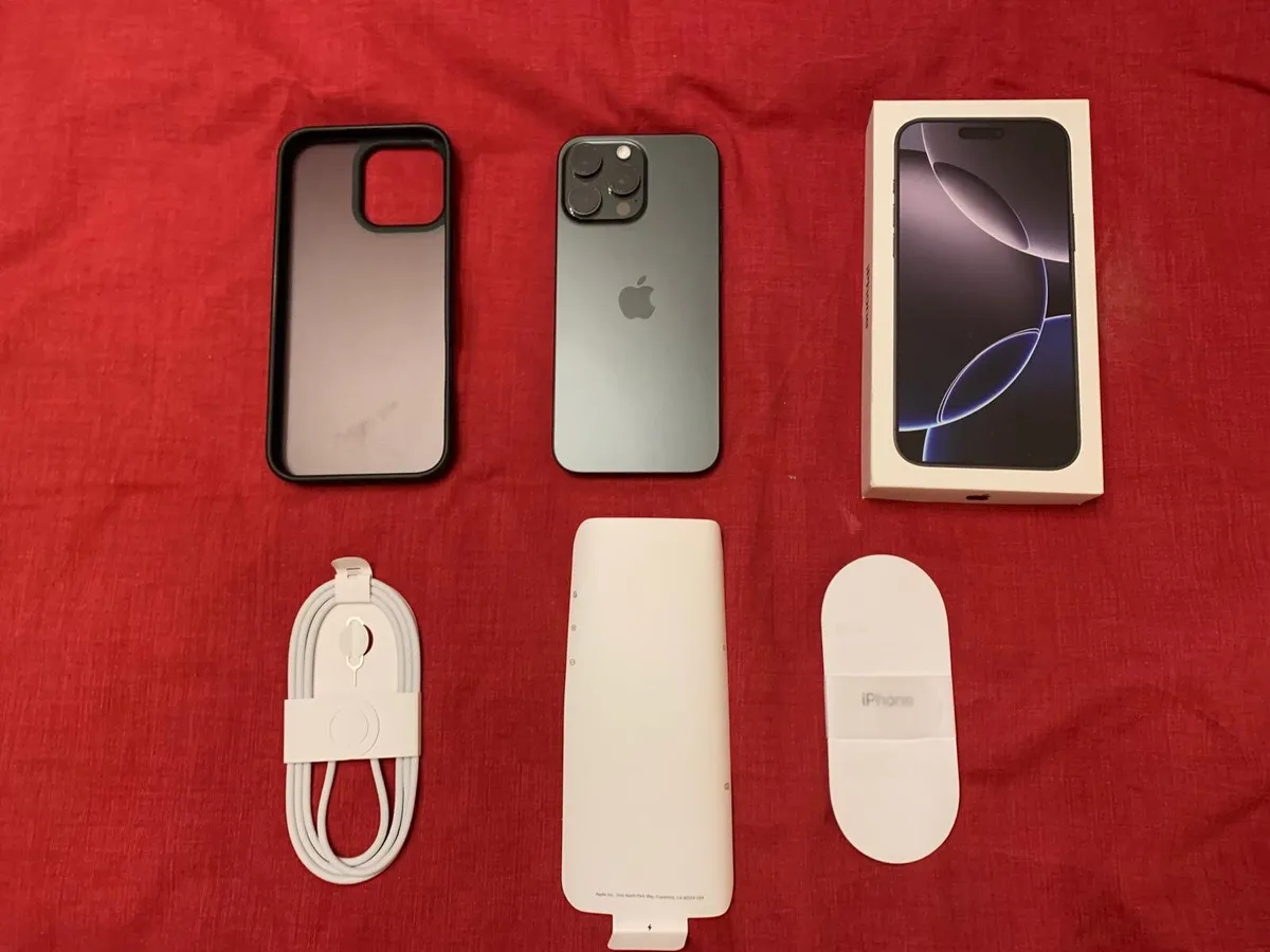 iPhone 16 Pro Max - Black 256GB 100% Batt Health - Image 1