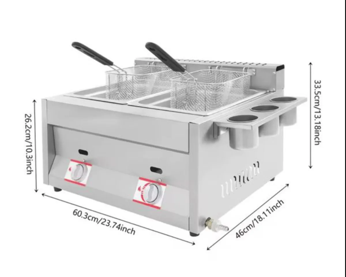 Gas Deep Fryer with Basket - Image 1