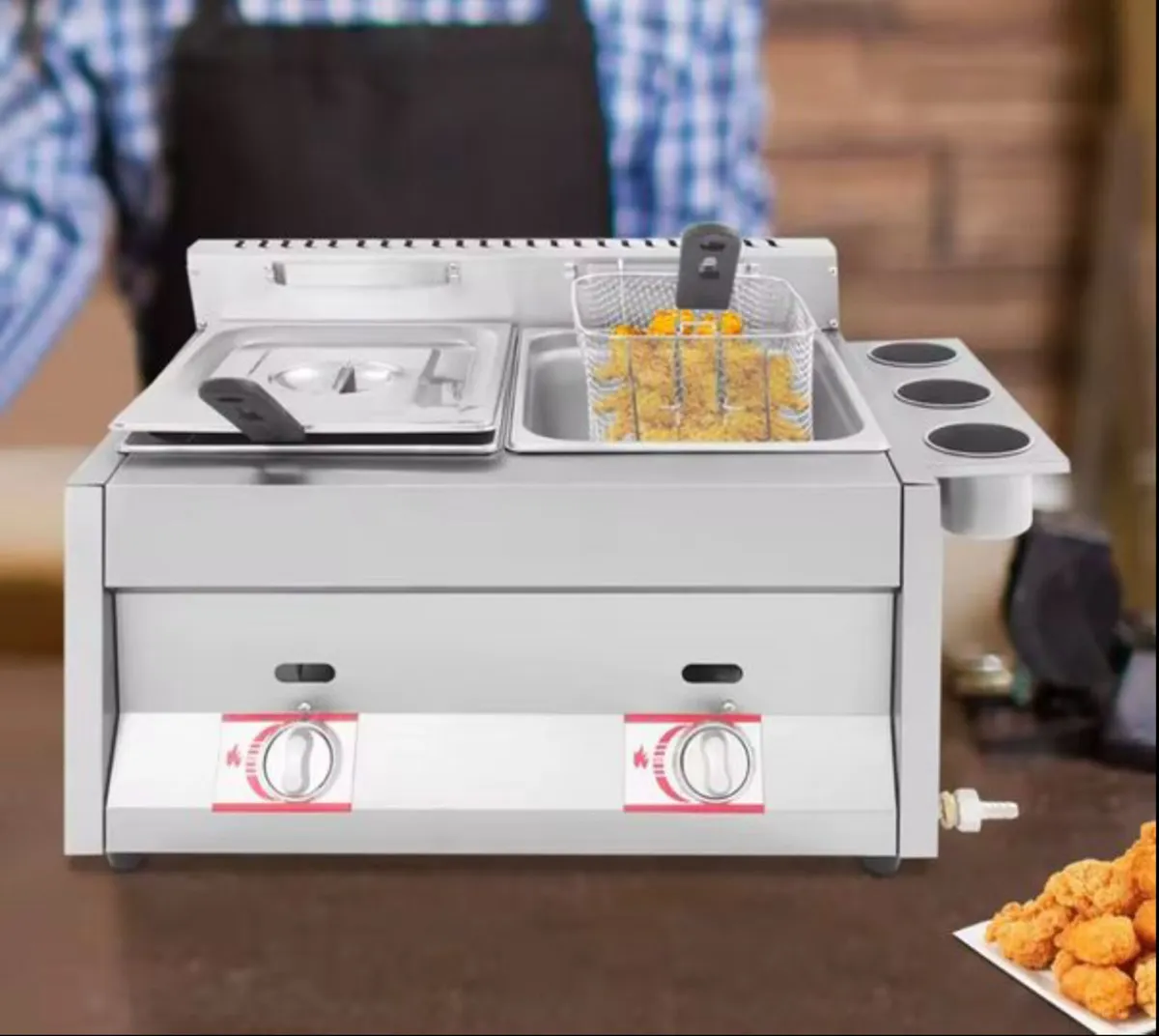 Gas Deep Fryer with Basket - Image 4