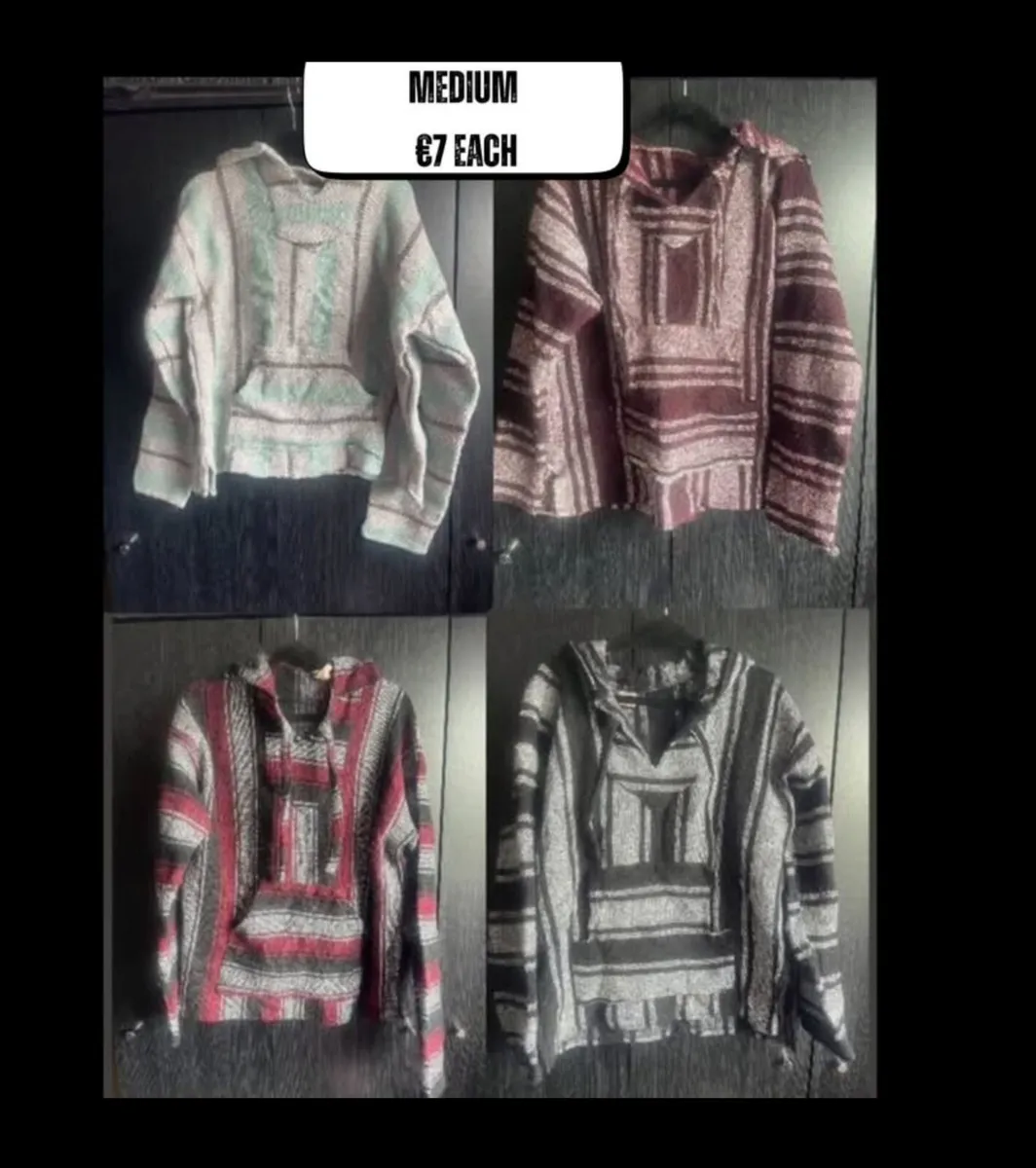 Vintage unisex hippie baja hoodie size medium