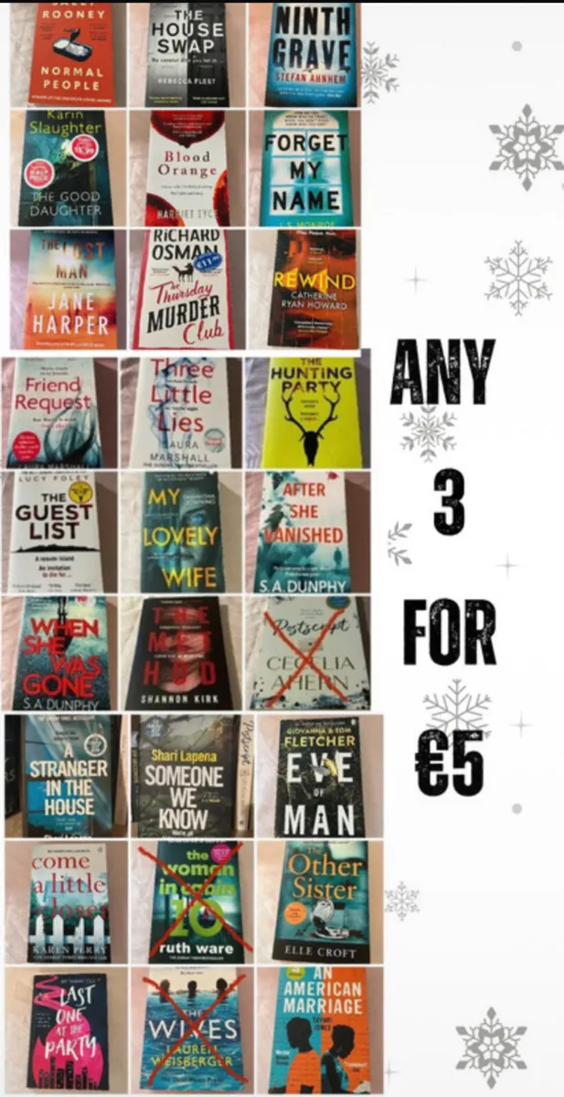 Fiction Books 3 for €5