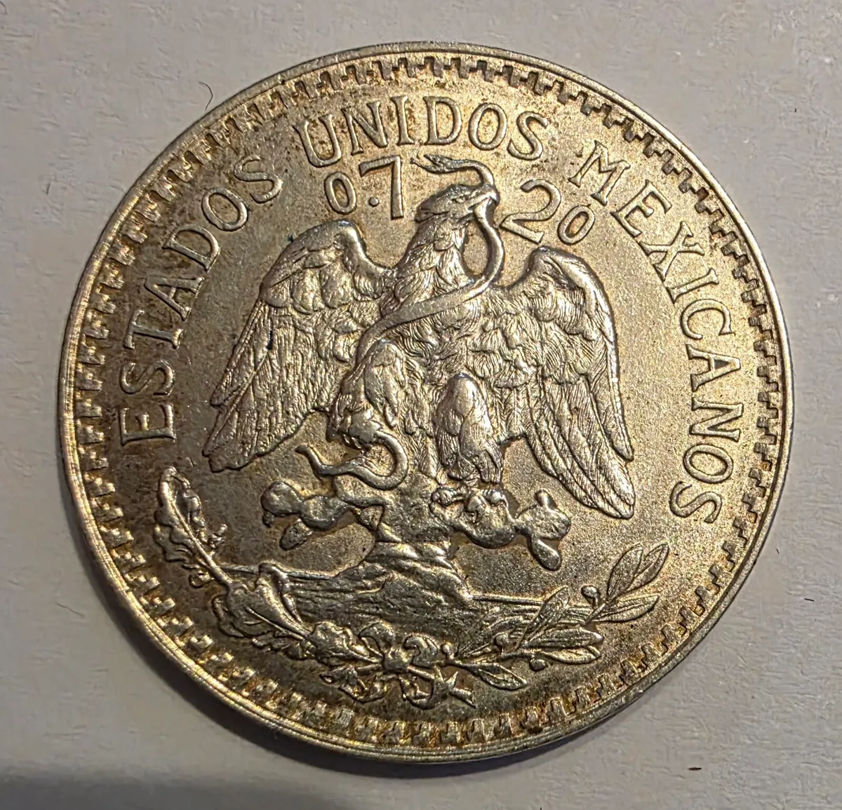 1944 mexicana 50 centavos - Image 2